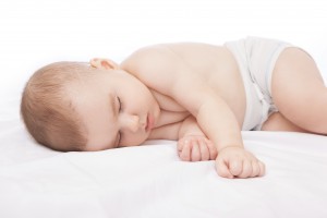 Sleeping infant boy